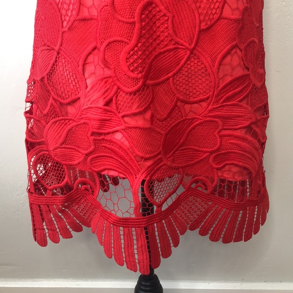Lovers + Friends Red lace dress - Picture 7 of 11